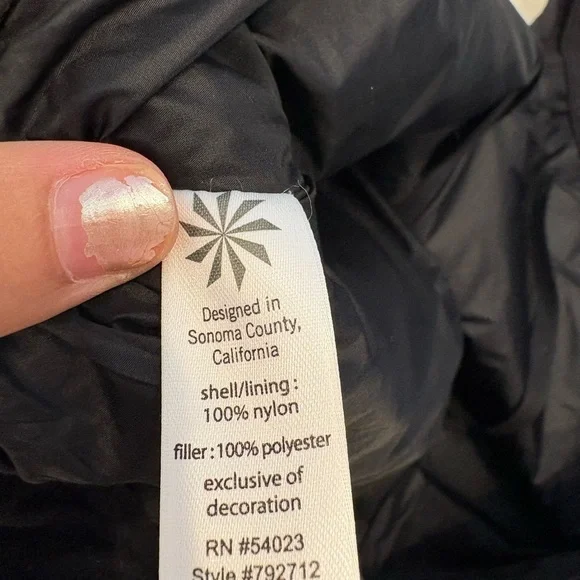 Athleta | Snow Stomper Quilted Puffer Mini Skirt Asphalt / black Size 0 - Picture 4 of 6